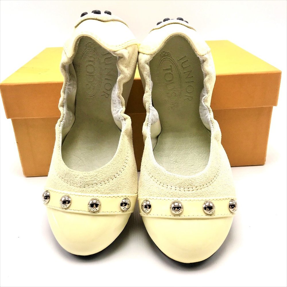 TOD'S JUNIOR Girl's Italian Leather Ballet Flat